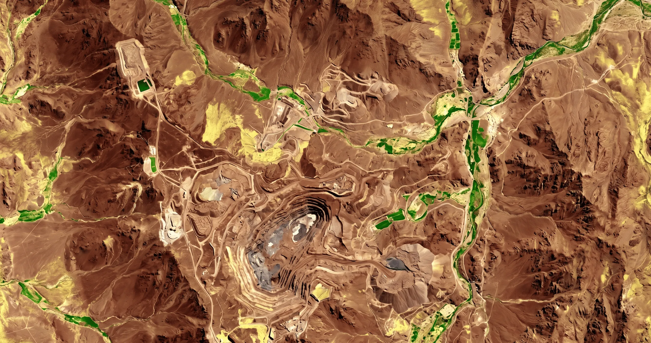 Mapa de calor NDVI mostrando gradientes de vegetación en División Andina